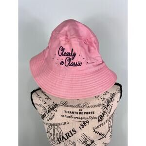 NWT Clearly A Classic Pink Bucket Hat